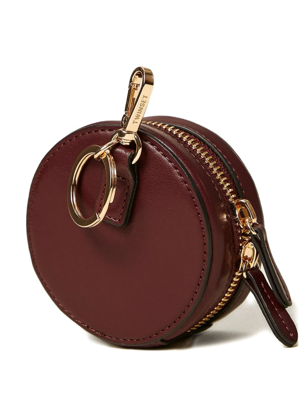 Twinset Logo-lettering Coin Pouch In Red