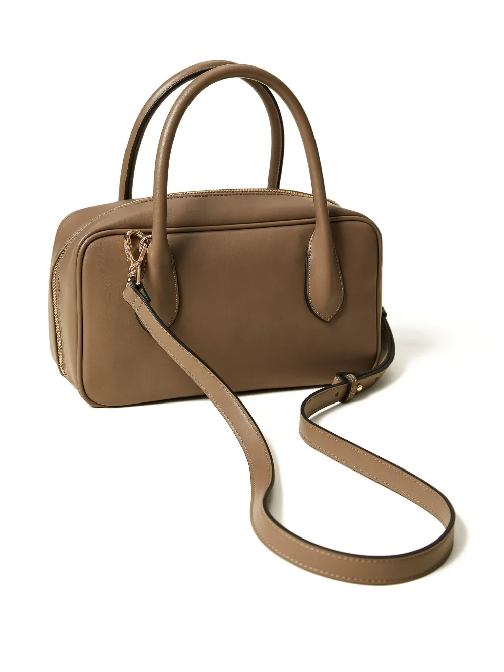 TWINSET Shopper met ritssluiting en handvat Bruin