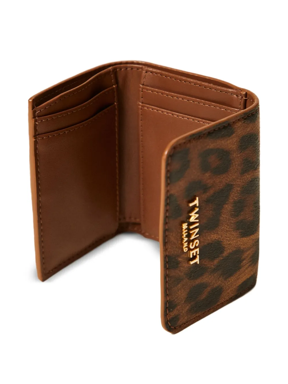 TWINSET Portemonnee met luipaardprint Bruin