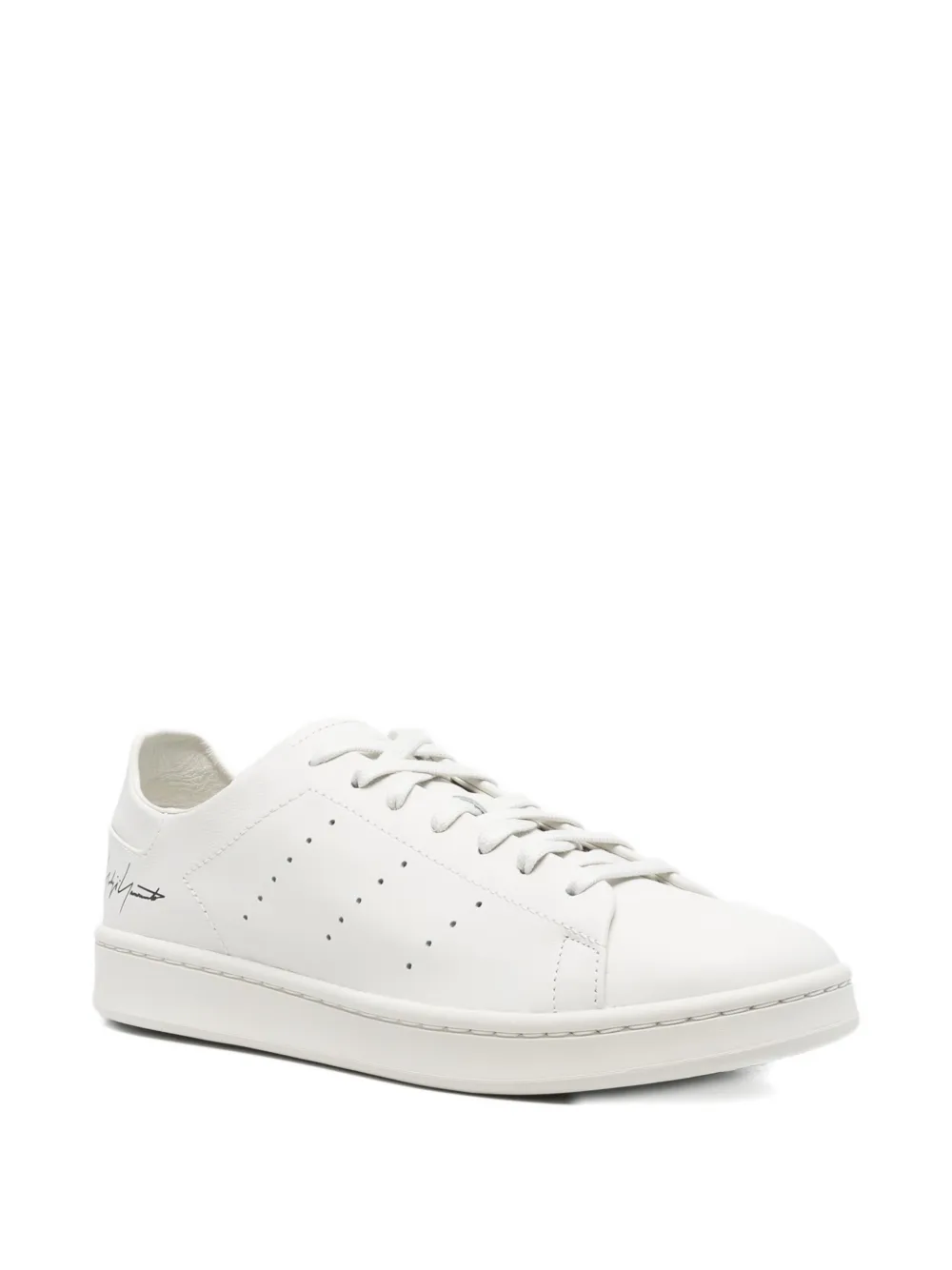 Y-3 Stan Smith geperforeerde leren low-top sneakers Wit