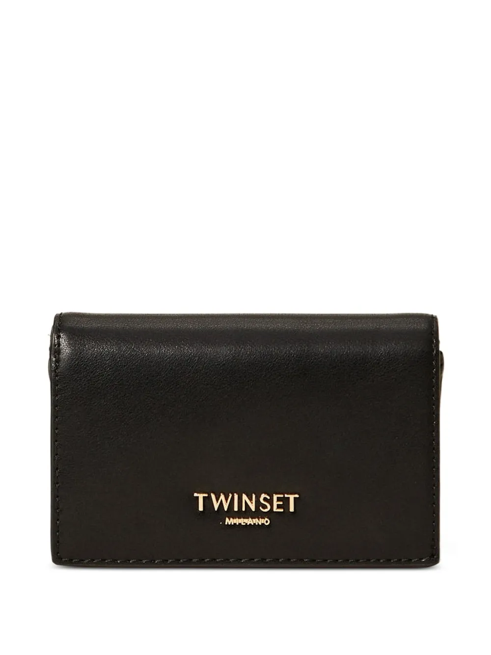 TWINSET logo-appliqué wallet - Nero