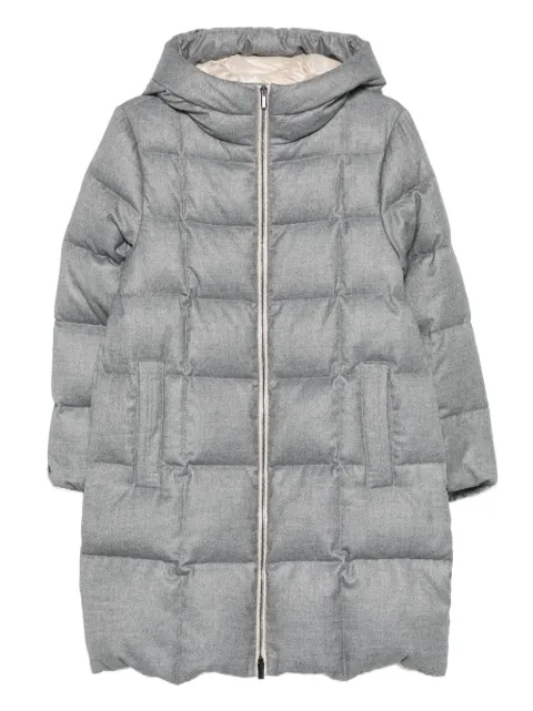Peserico quilted hooded coat