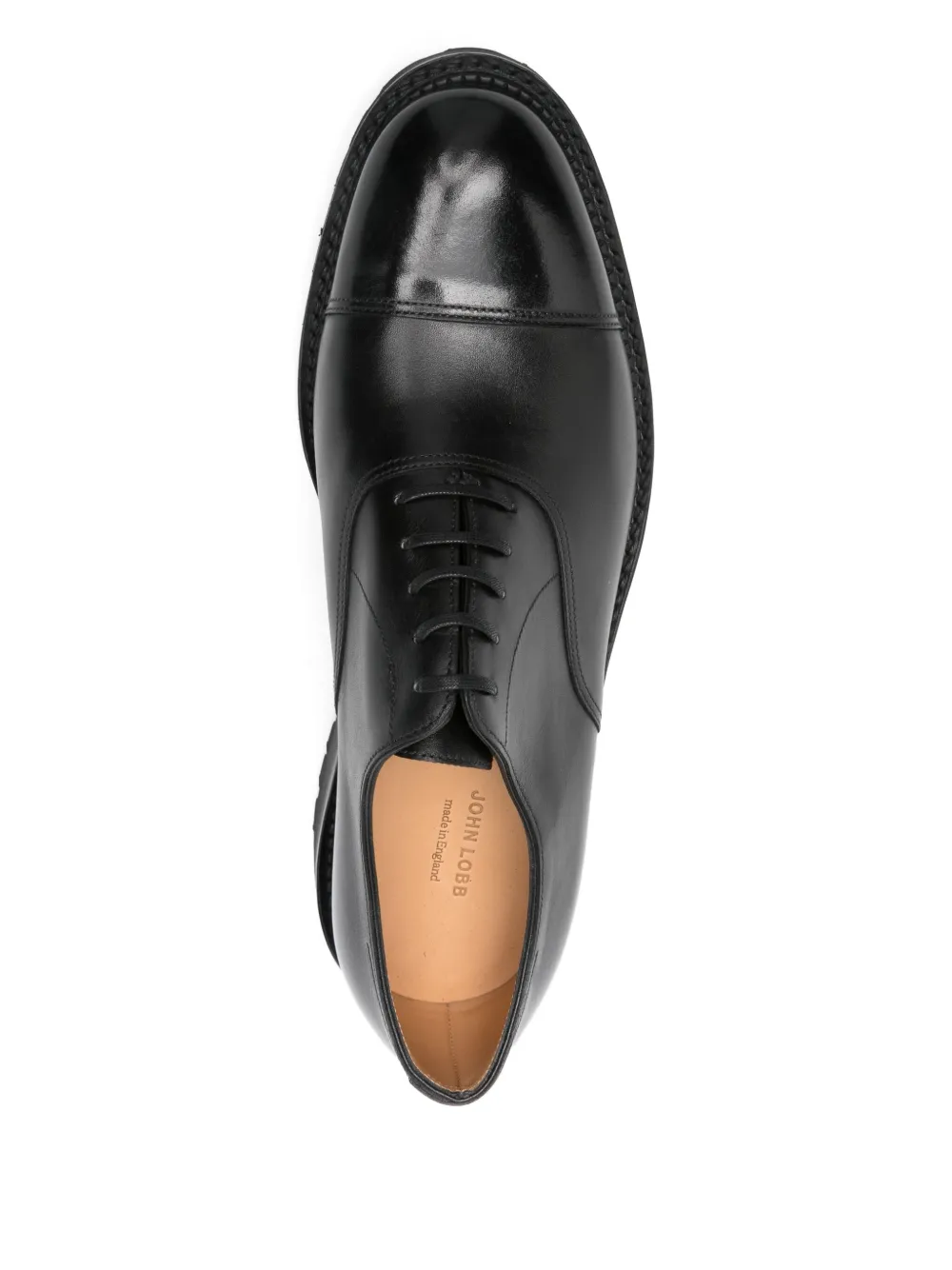 John Lobb Council leren Oxford schoenen Zwart