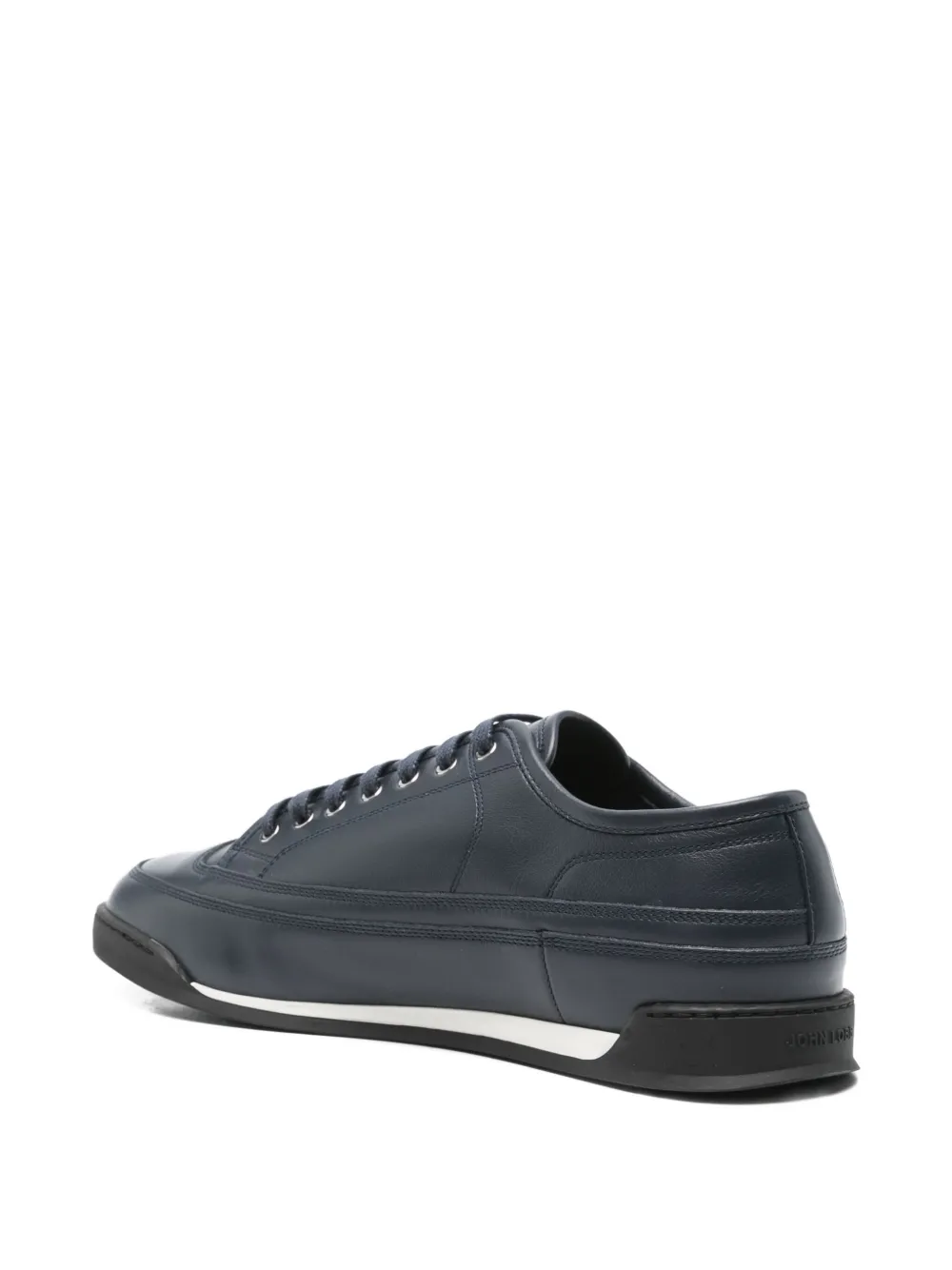 John Lobb Leren sneakers Blauw