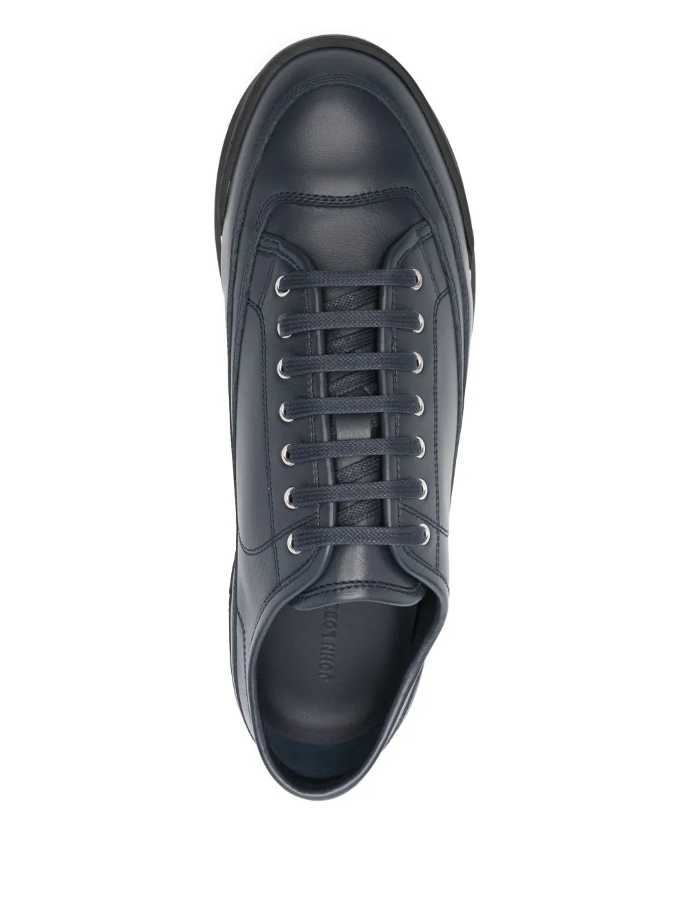 John Lobb Leren sneakers Blauw