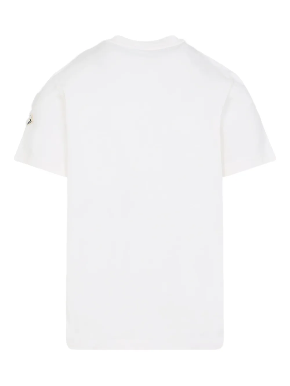 Moncler logo-patch cotton T-shirt Wit