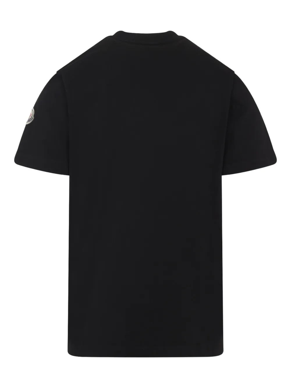 Moncler logo-patch cotton T-shirt Zwart