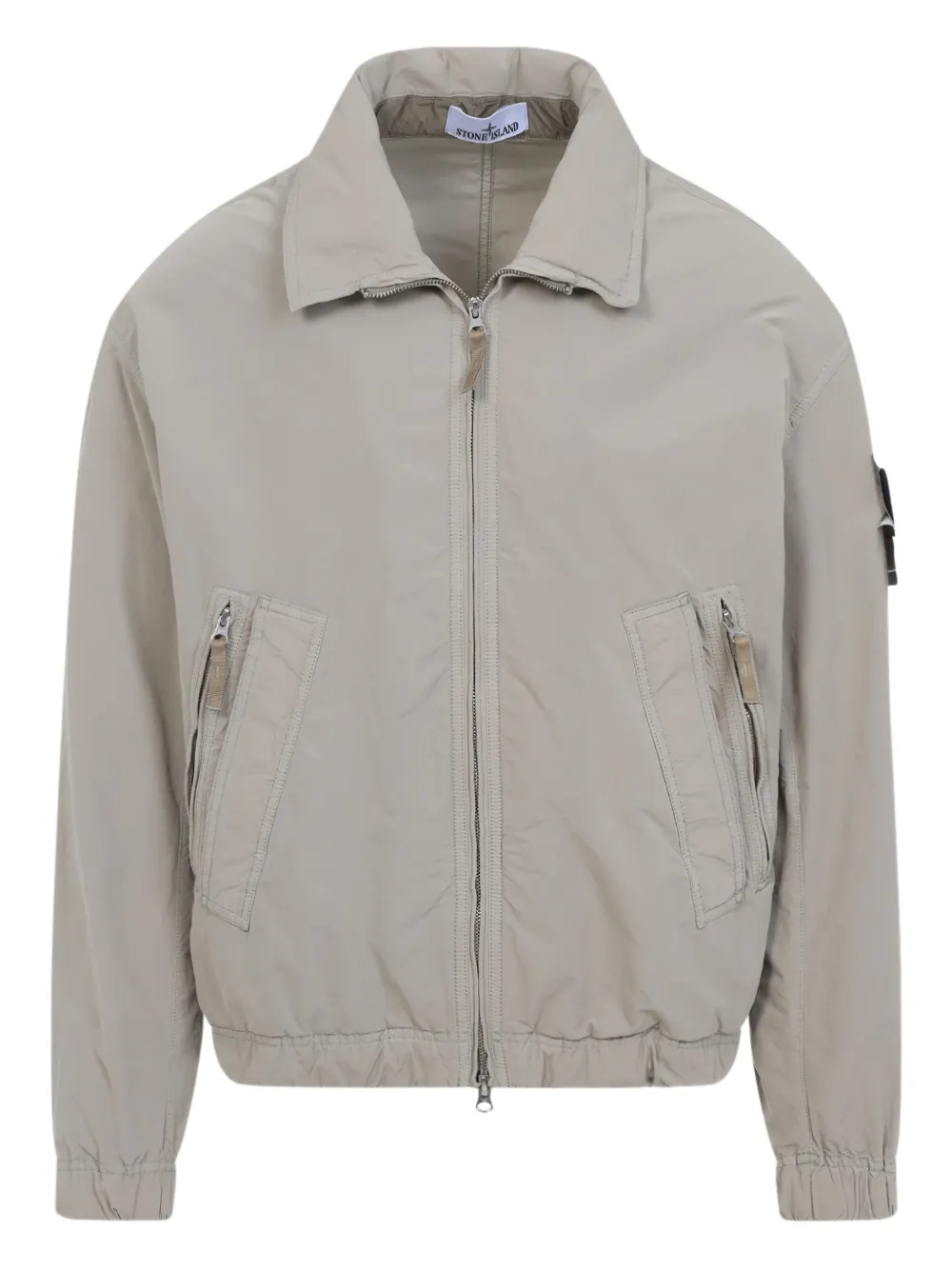 Stone Island zip-fastening bomber jacket | Neutrals | Image 1
