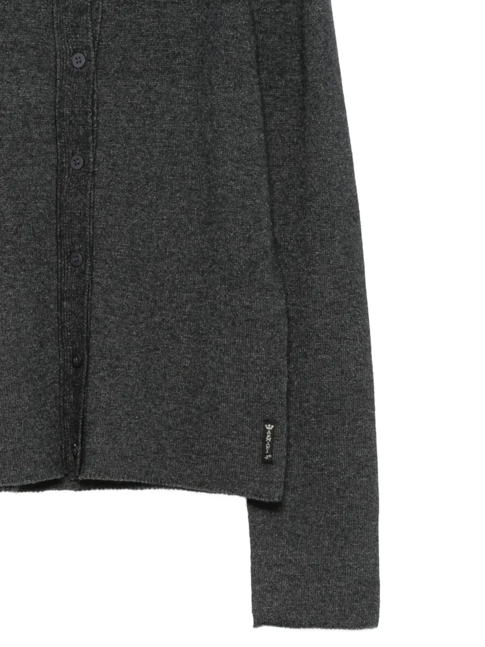 Pre-owned Giorgio Armani 1990s Button-front Cardigan In Gray