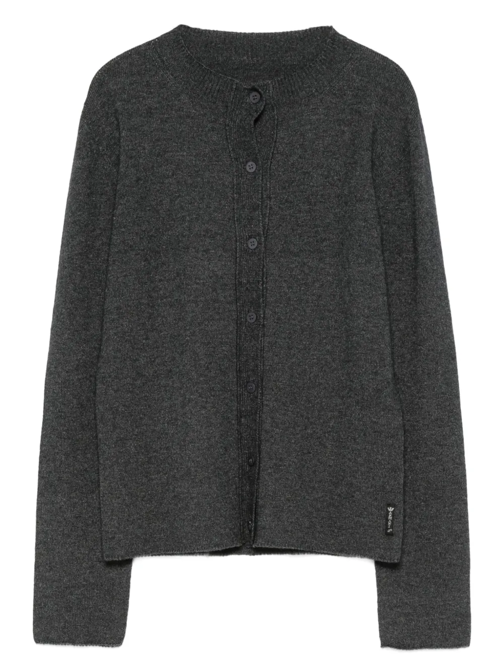 Pre-owned Giorgio Armani 1990s Button-front Cardigan In Gray