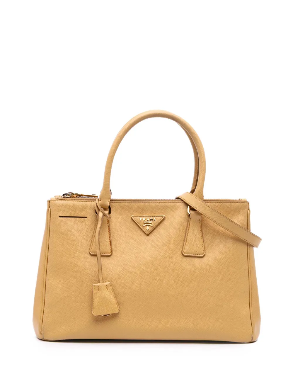 2010-2025 Small Saffiano Lux Galleria Double Zip satchel