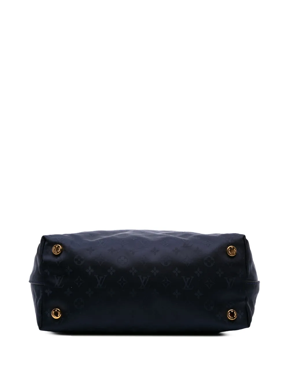 Pre-owned Louis Vuitton 2011 Monogram Nylon Desire Lockit Vertical Mm Tote Bag In Blue