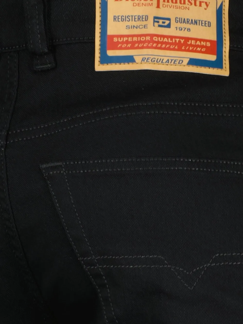 Diesel D-Vyl 1993 button-fly straight-leg jeans Zwart