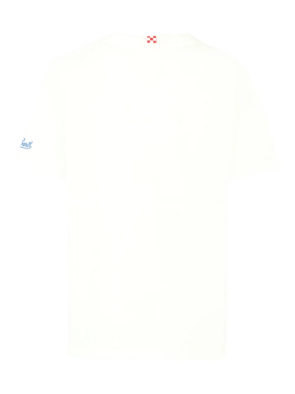 Mc2 Saint Barth Fish-embroidered Short-sleeve T-shirt In White