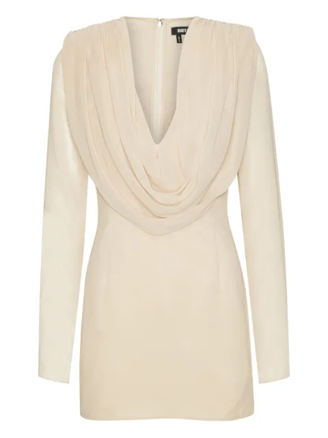 ROTATE BIRGER CHRISTENSEN cowl-neck long-sleeve mini dress