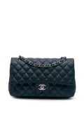 CHANEL Pre-Owned 2014-2015 Medium Classic Caviar Double Flap shoulder bag - Blue