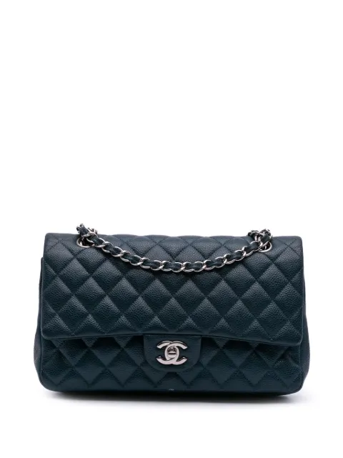 CHANEL Pre-Owned 2014-2015 Medium Classic Caviar Double Flap shoulder bag