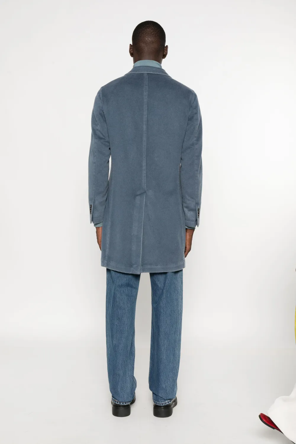 L.b.m 1911 Double-breasted Patch-pocket Coat In Blue