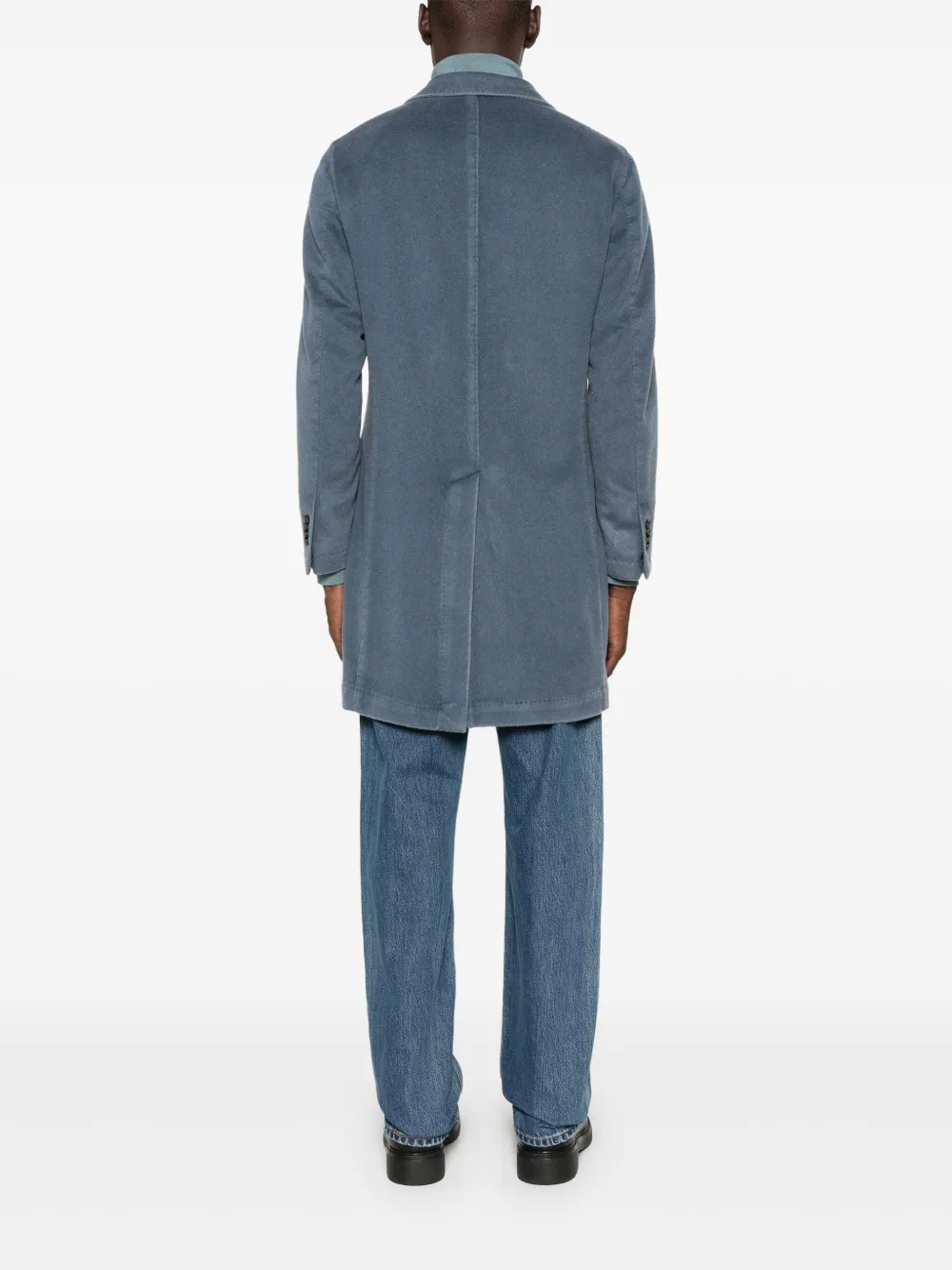 Double-Breasted Patch-Pocket Coat