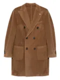 L.B.M. 1911 double-breasted patch-pocket coat - Brown