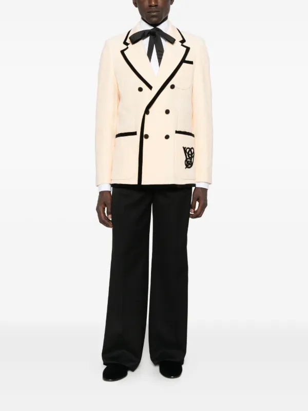 Valentino Garavani double-breasted Embroidered Blazer