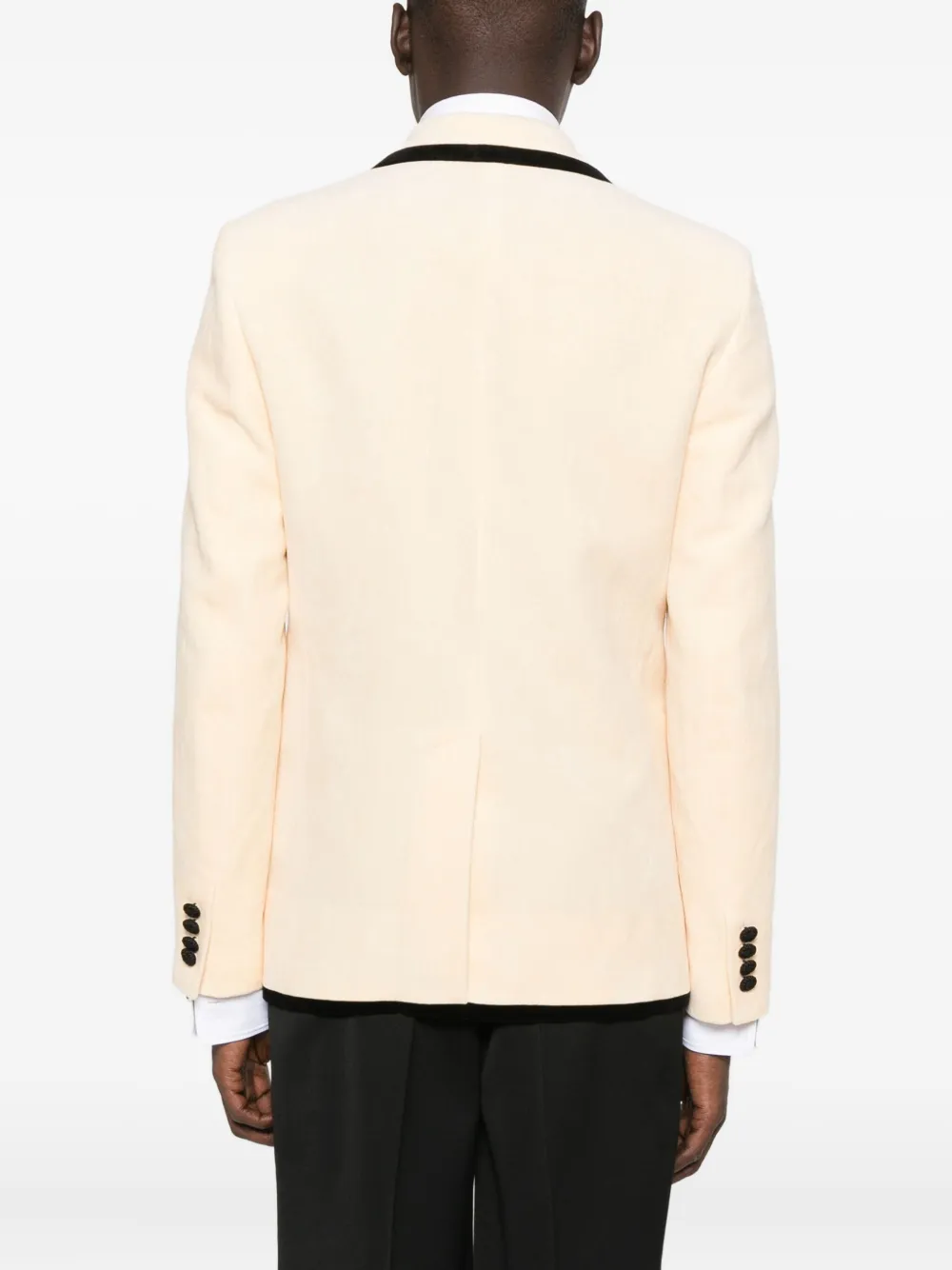Valentino Garavani Blazer met borduurwerk en dubbele rij knopen Beige