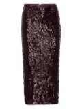 ROTATE BIRGER CHRISTENSEN sequin-embellished skirt - Red