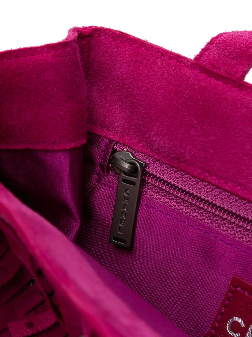 2000-2002 Mini Suede Studded Fringe Tote Bag