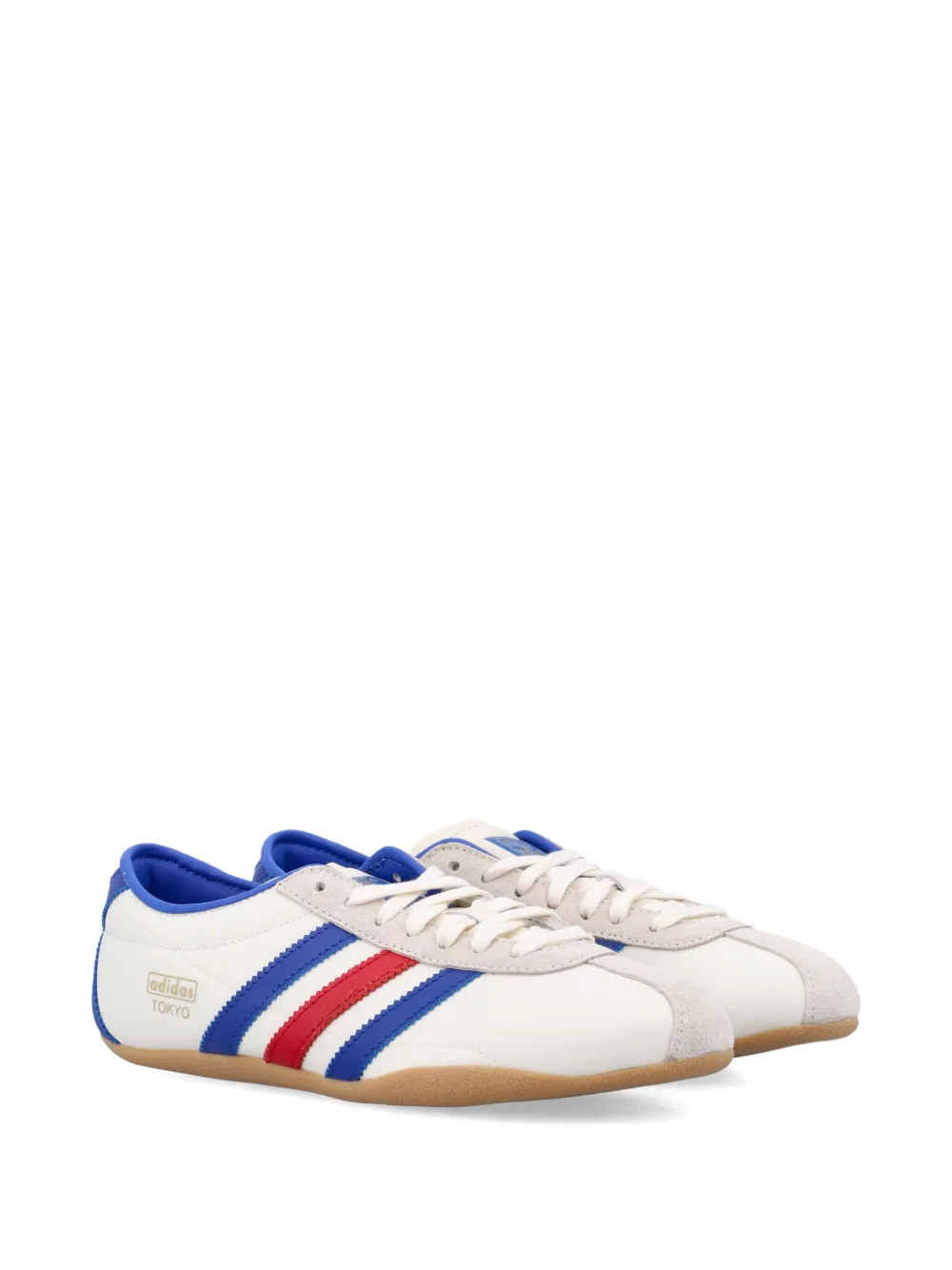 Adidas Originals Tokyo Leather And Suede-trimmed Mesh Sneakers In White