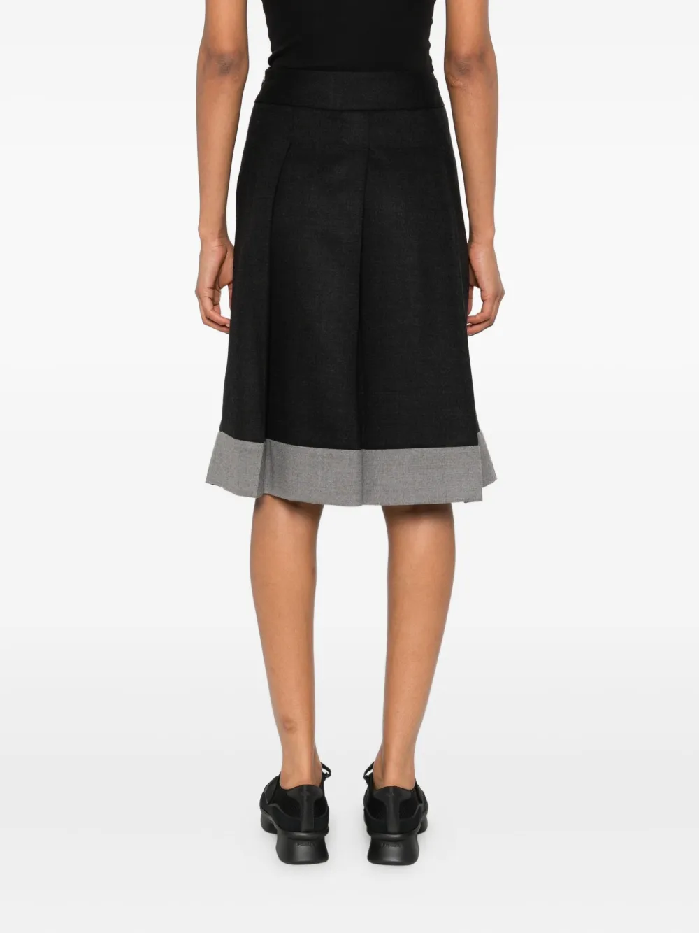 Cividini A-line Pleated Skirt In Multi