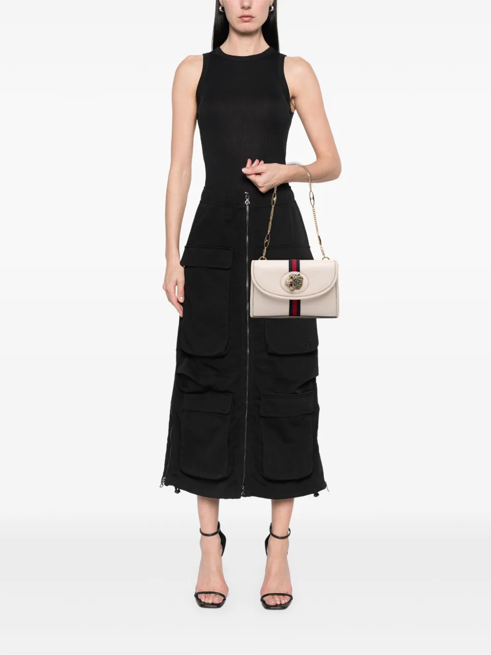 Gucci Pre-Owned 2016-2025 Small Leather Rajah Web Chain satchel | Pre-Owned | Image 2