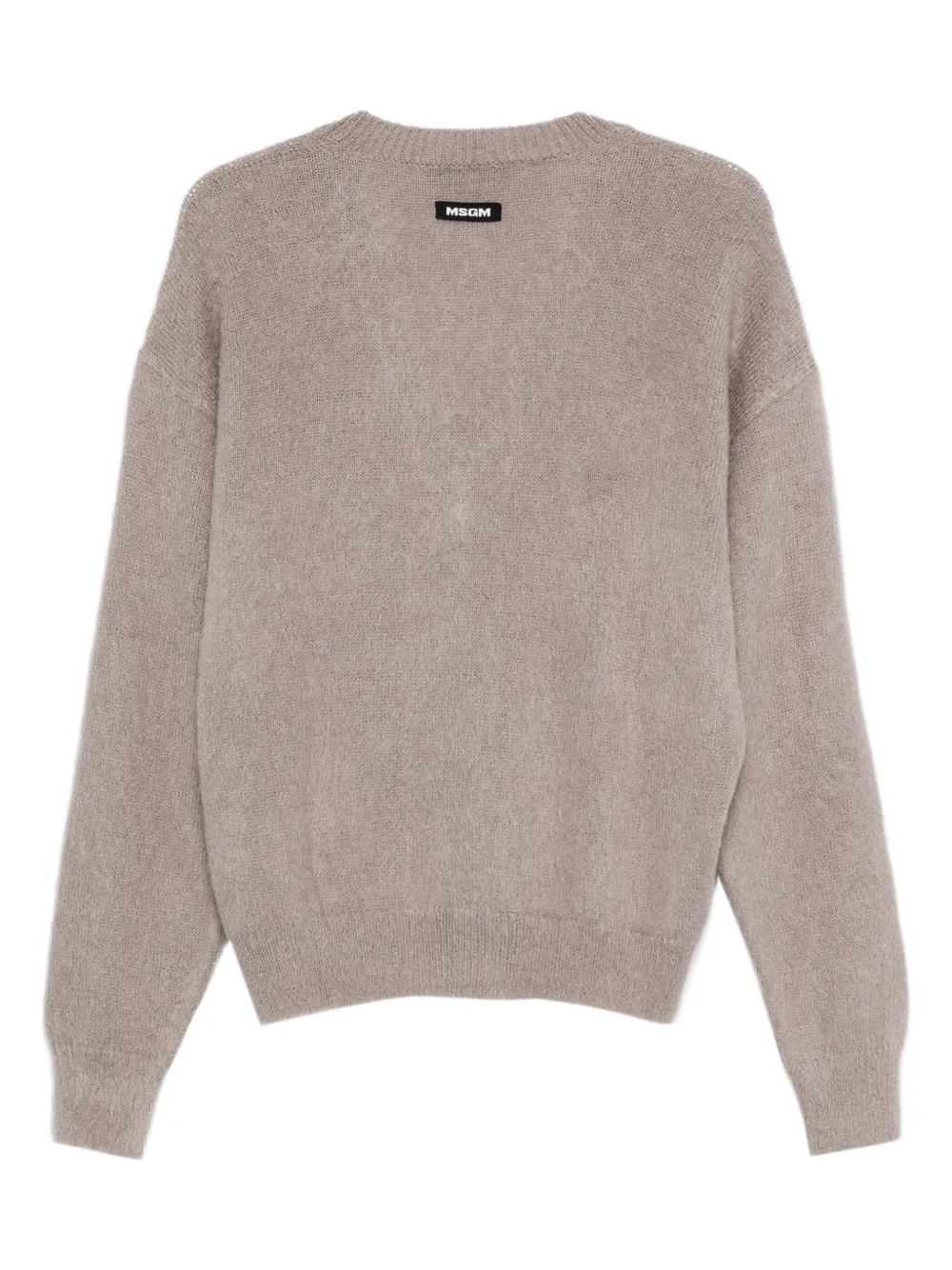 Msgm Mushroom-embellished Cardigan In Neutral