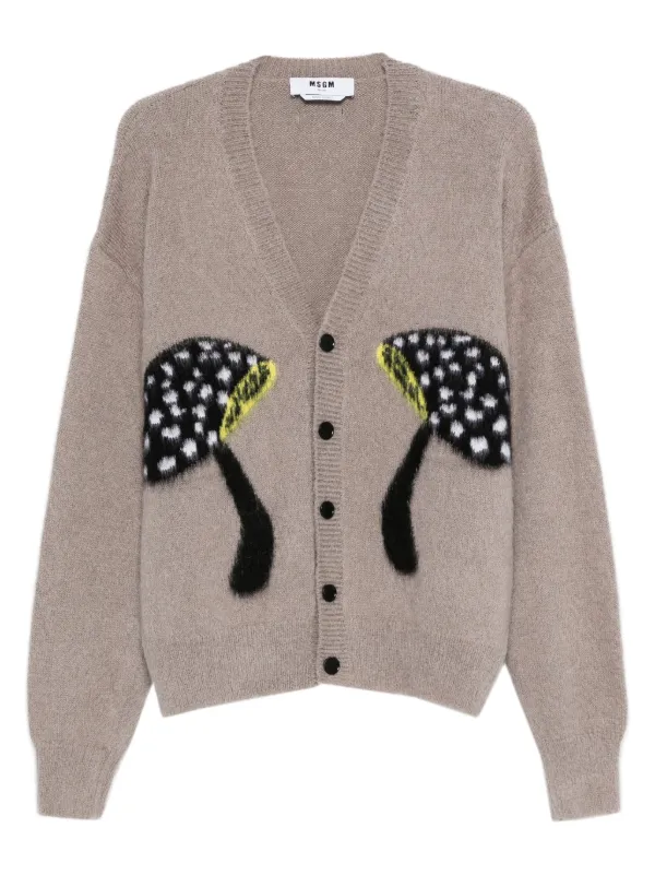 MSGM マッシュルーム カーディガン | ニュートラル | FARFETCH JP