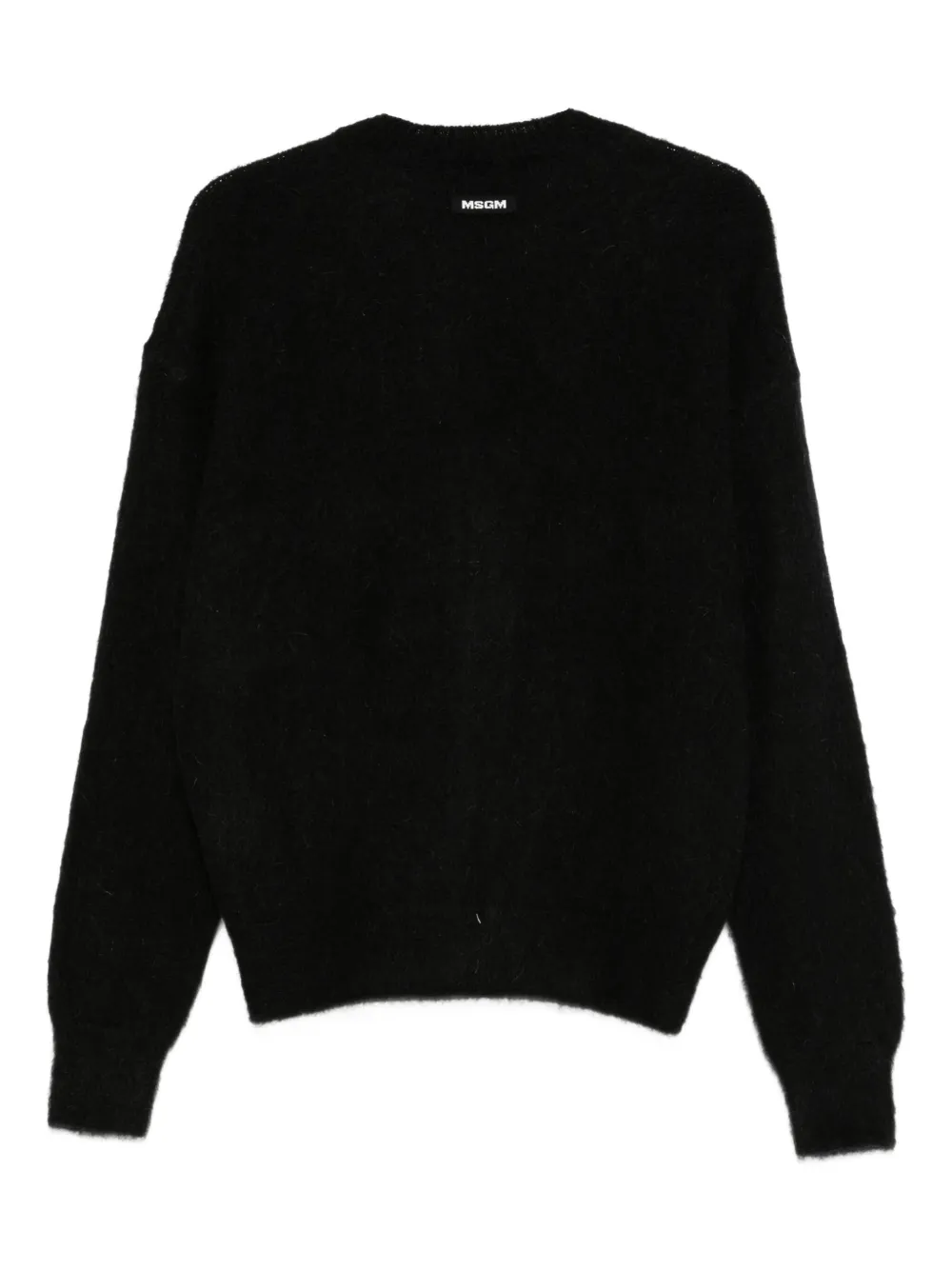 Msgm Mushroom-applique Cardigan In Black