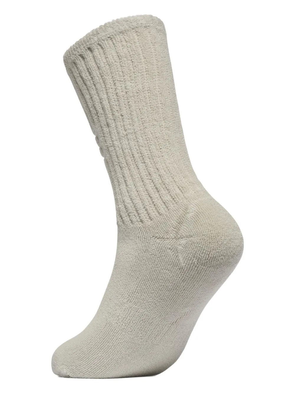 Y-3 Debossed-logo Socks In Gray