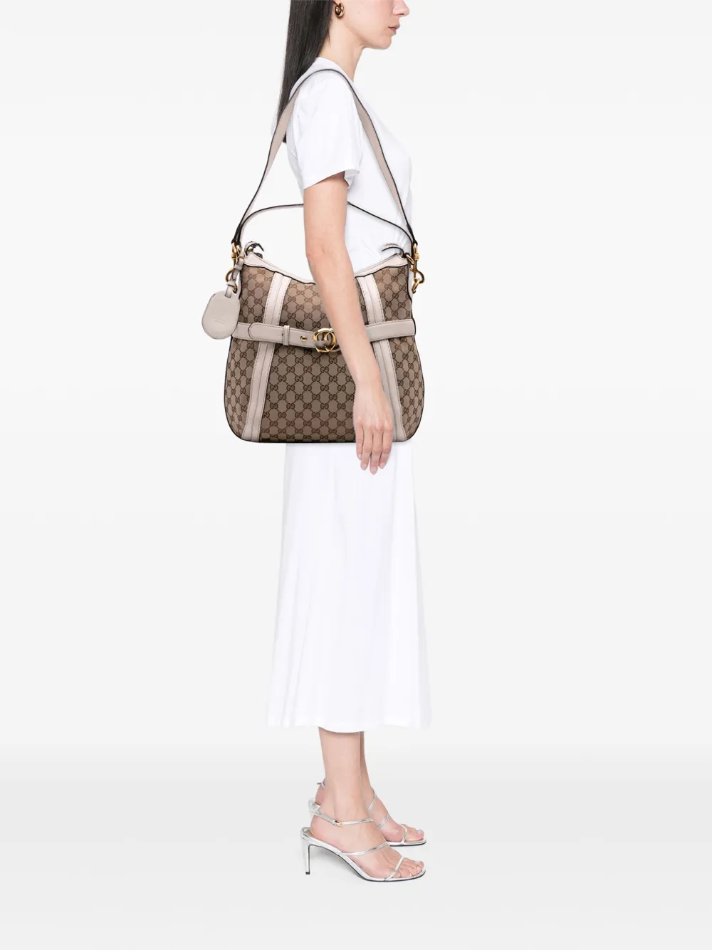 Gucci Pre-Owned 2016-2025 Medium GG Canvas Running satchel | Pre-Owned | Image 2