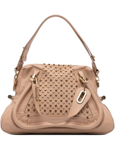 Chloé Pre-Owned 2010-2025 Medium Studded Leather Paraty satchel