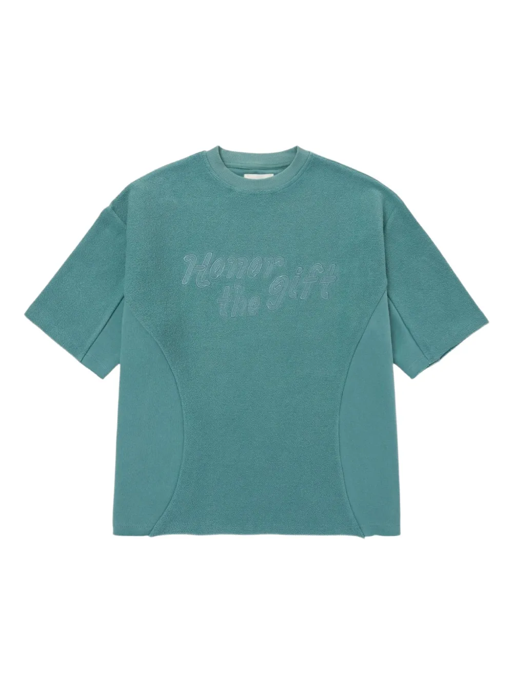 Honor The Gift Block Party Terry T-shirt Groen