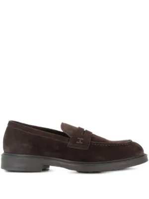 Alexander Hotto Penny Suede Loafers | Brown | FARFETCH IL display picture 3