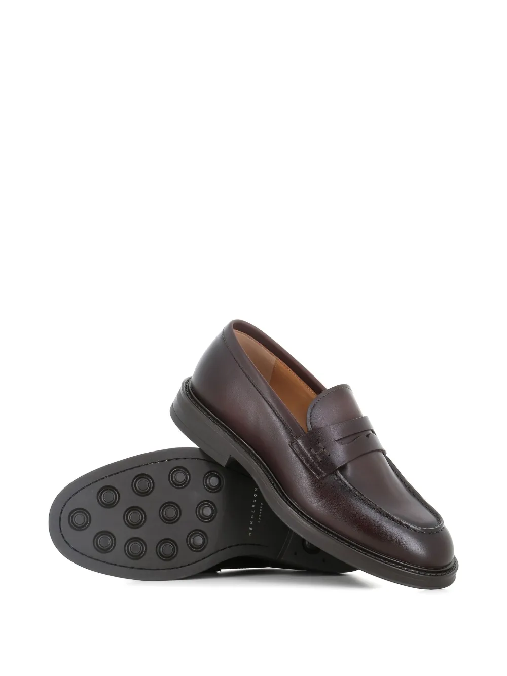 Henderson Baracco leather loafers TESTA DI MORO
