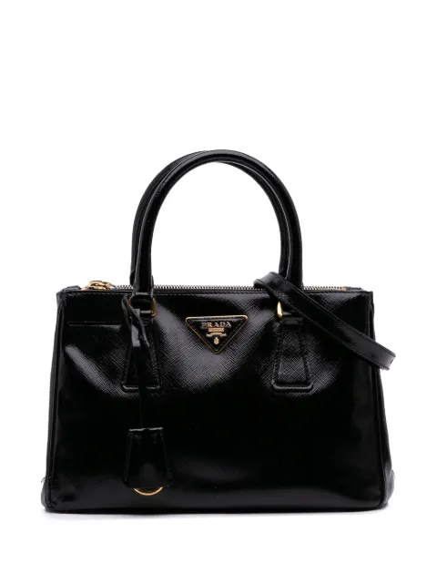 Prada Pre-Owned 2010-2025 Small Saffiano Vernice Galleria Double Zip satchel