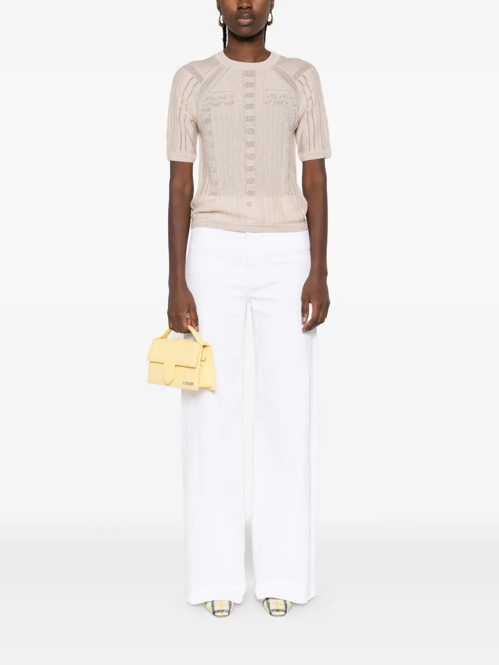 Ba&Sh Philo top met ringlets Beige