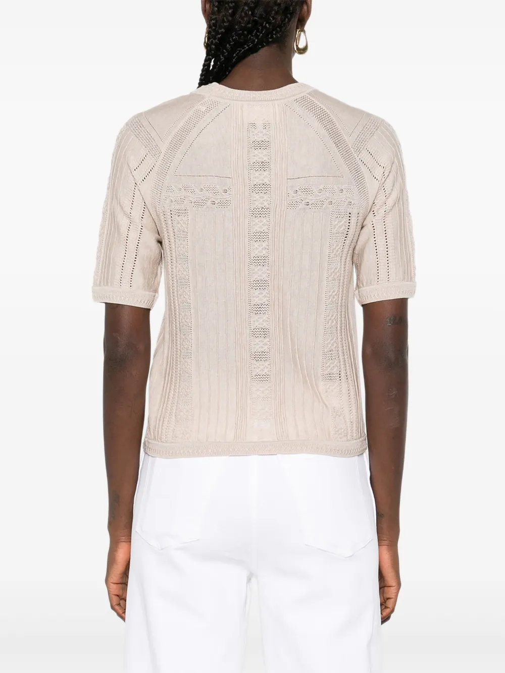 Ba&Sh Philo top met ringlets Beige