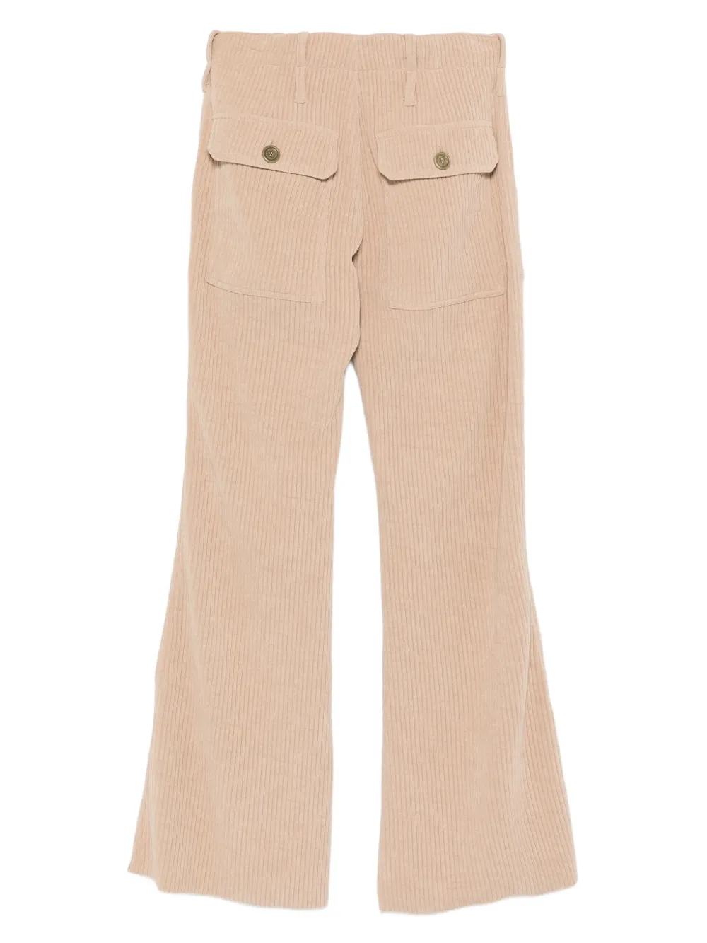 Jejia ribbed flared trousers - Beige