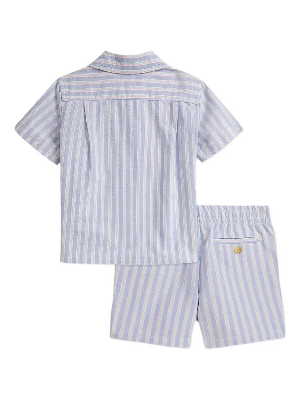 POLO RALPH LAUREN KIDS striped shirt shorts set | Babygrow Sets | Image 2