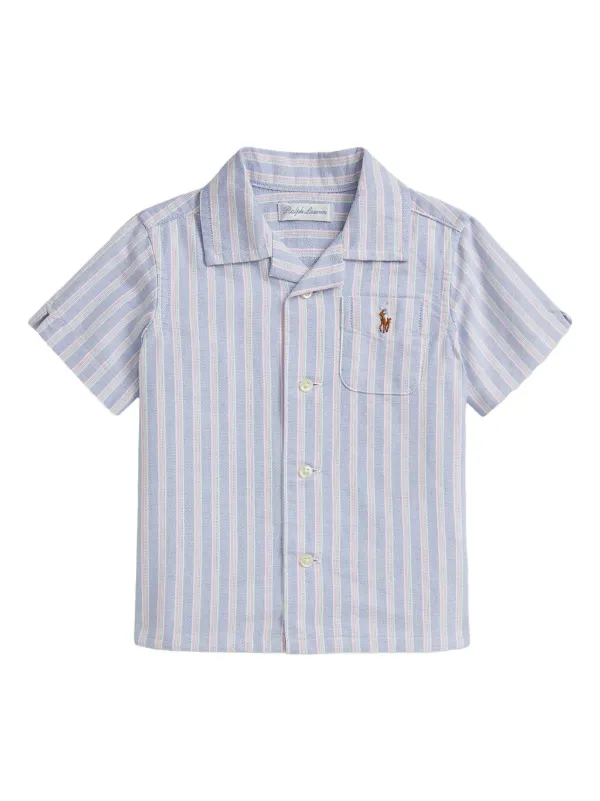 POLO RALPH LAUREN KIDS ストライプ シャツ＆ショートパンツ