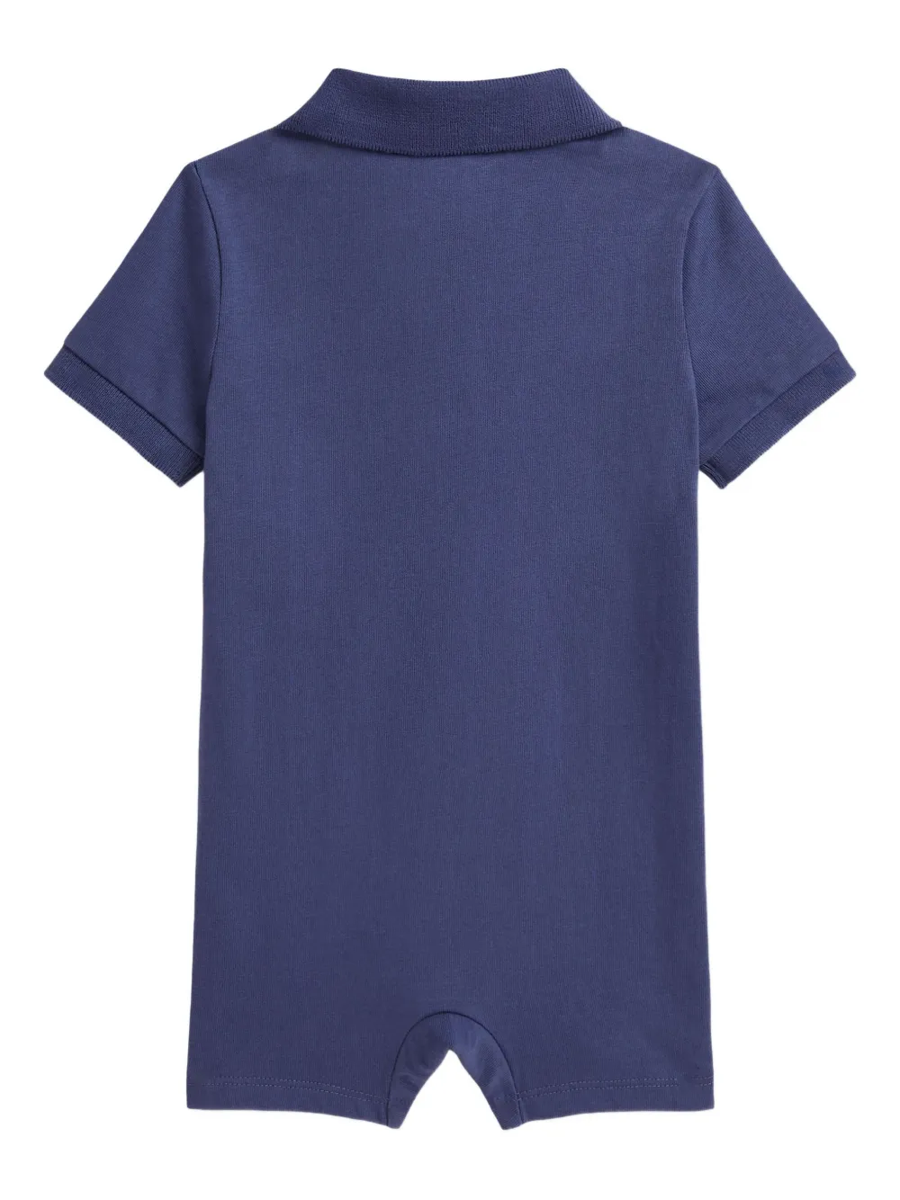 POLO RALPH LAUREN KIDS diagonal-stripe polo romper - Blauw