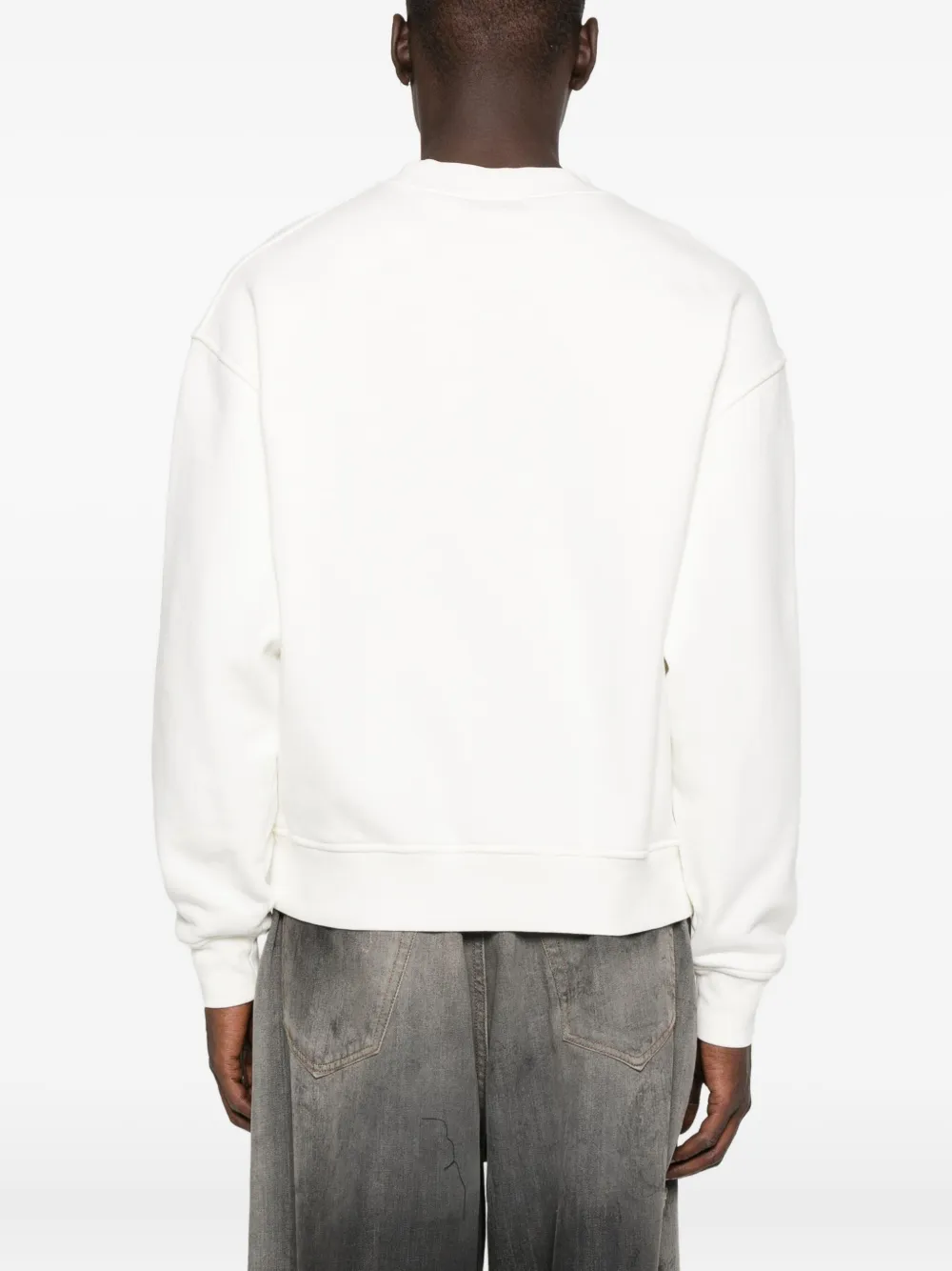 Palm Angels Katoenen sweater met logoprint Wit