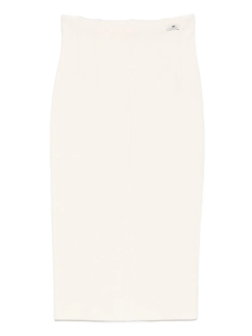 Elisabetta Franchi Geribbelde kokerrok Beige