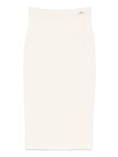 Elisabetta Franchi ribbed pencil midi skirt